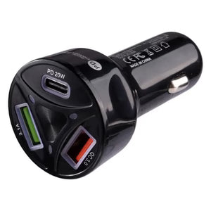 عرض رمضاني 🕌خاص بخصم❤️% 30-Powermax Dual USB Fast Car Charger for iPhone & Android