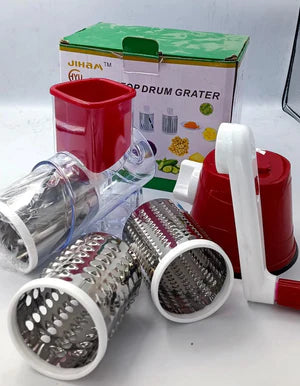 Table Top Drum Grater – Vegetable Slicer with Stainless Steel Blades
