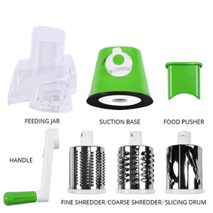 Table Top Drum Grater – Vegetable Slicer with Stainless Steel Blades