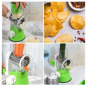 Table Top Drum Grater – Vegetable Slicer with Stainless Steel Blades